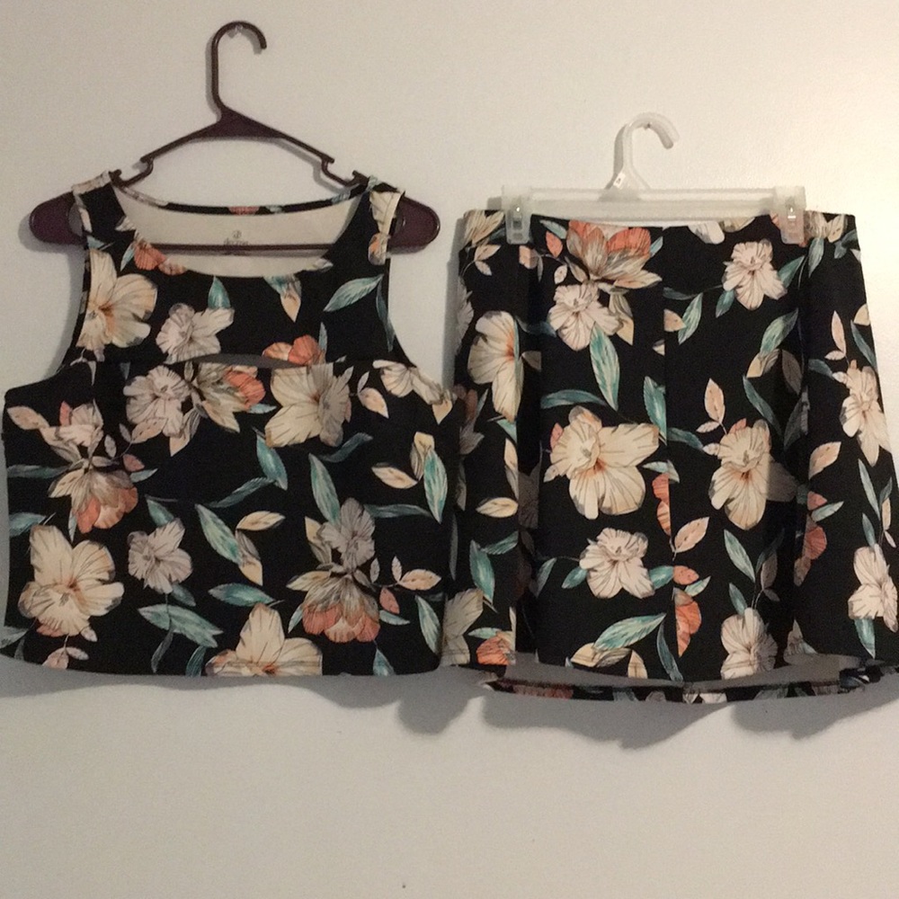 Decree 2piece Crop Top/Skirt